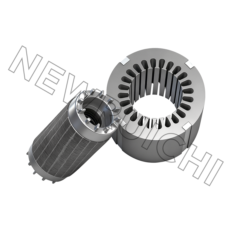 AC Motor Stator and Rotor Core Assembly